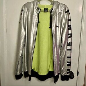 Victoria’s Secret Pink Show Metallic Hoodie size L